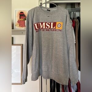 XL Nike Center Swoosh UMSL Rivermen Crew Sweatshirt